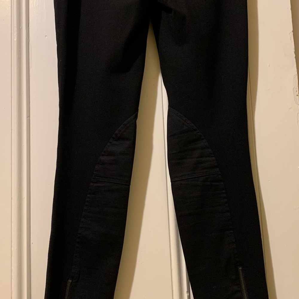 Ted Baker London Black Leggings with Wide Waistband and Slim Tapered Leg